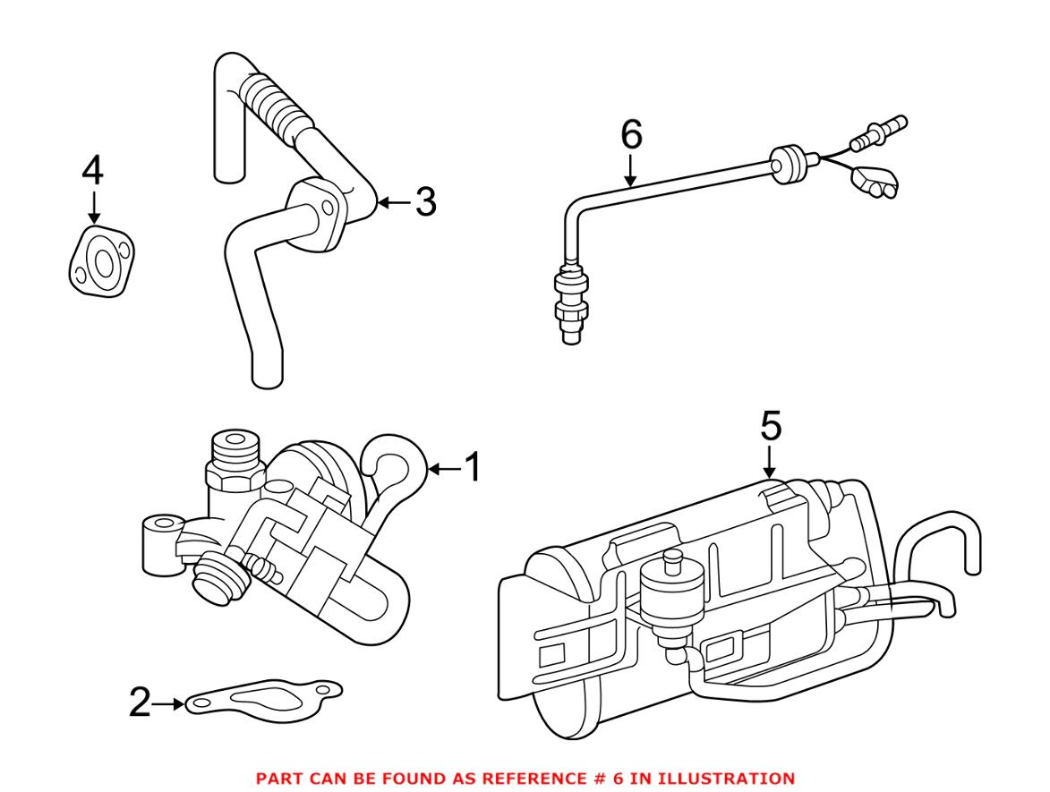 Mercedes Oxygen Sensor - Front Passenger Side 0015407517